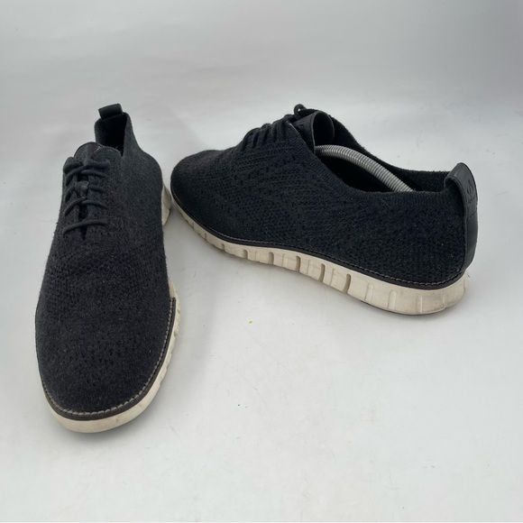 Cole Haan Men’s Zerogrand Stitchlite-SZ 12-Blue Wool Knit Oxford Shoe Sneaker